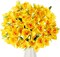 Artificial Plant 48 x Faux Daffodils, 18.1 inches Narcissus Spring Flower, Yellow for Wedding Party Decoration, Home
